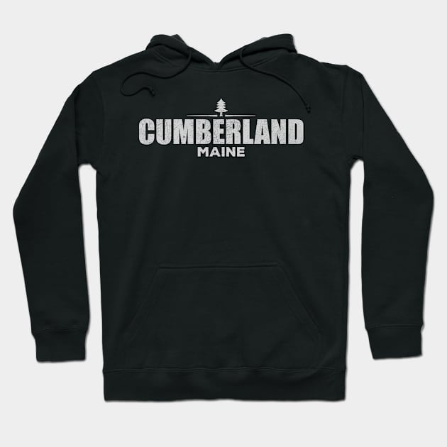 Cumberland Maine Hoodie by LocationTees